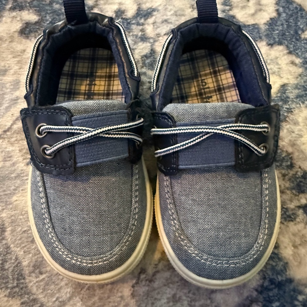 Stylish Blue Boat Shoes for Kids
